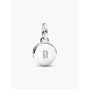 NEW PANDORA openable & engravable love locket dangle charm in silver